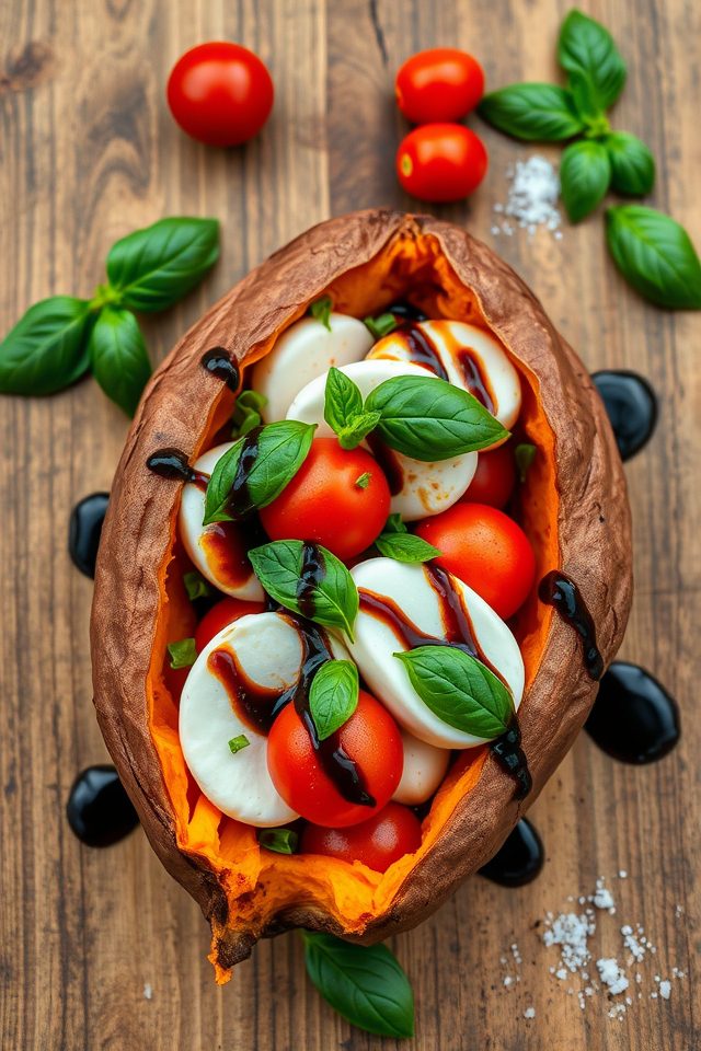 sweet potato caprese filling