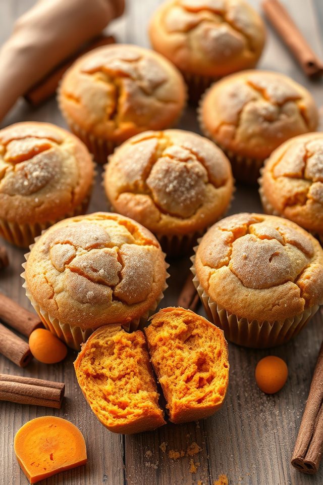 sweet potato cinnamon muffins
