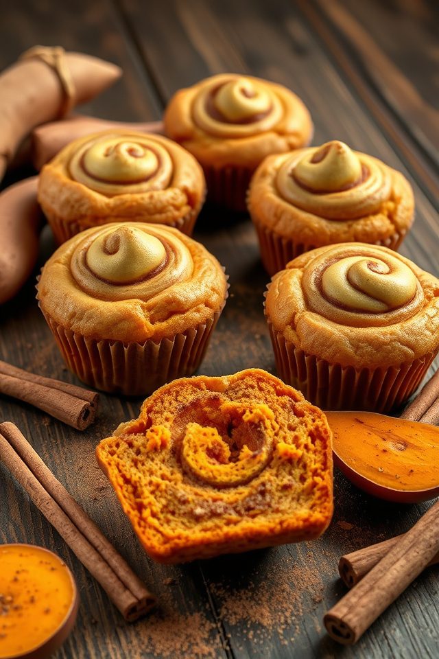 sweet potato cinnamon muffins