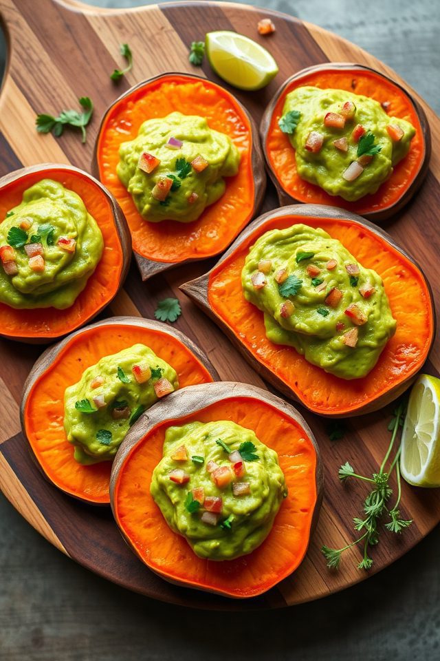sweet potato guacamole appetizer