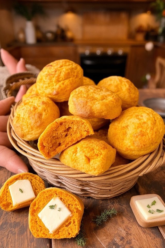 sweet potato holiday biscuits