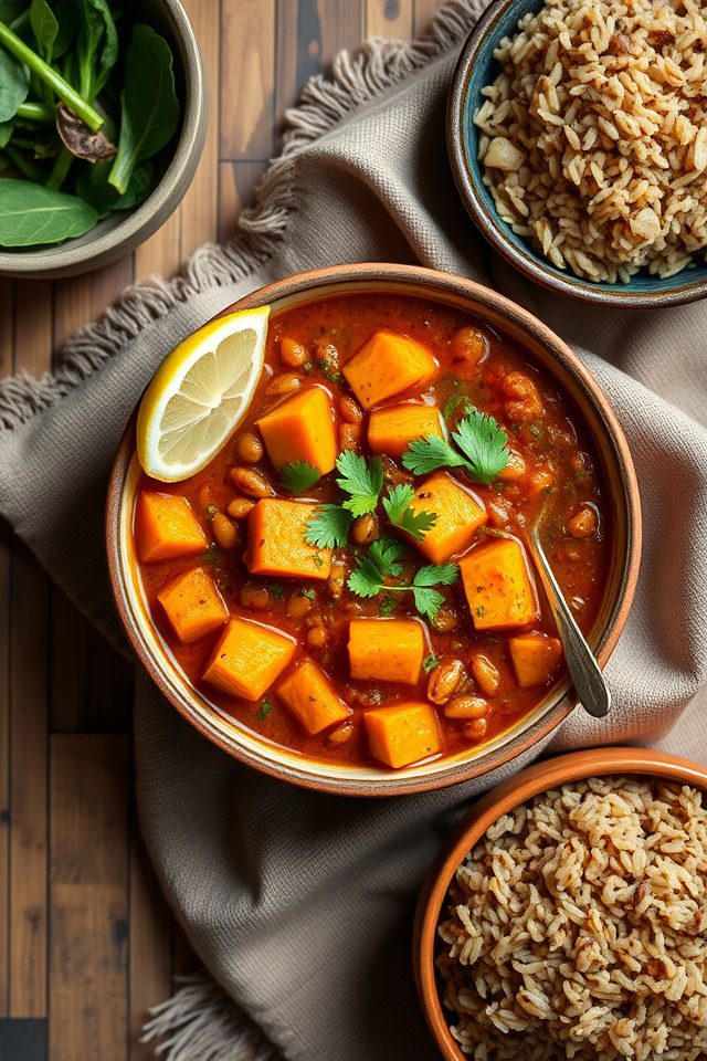 sweet potato lentil curry
