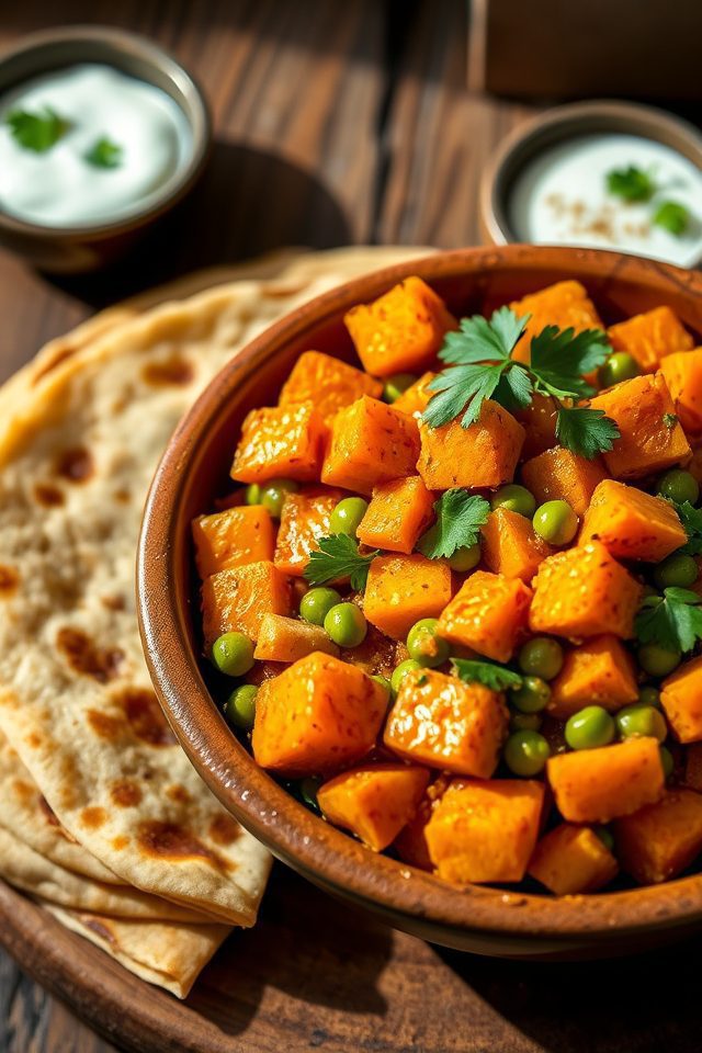 sweet potato pea curry