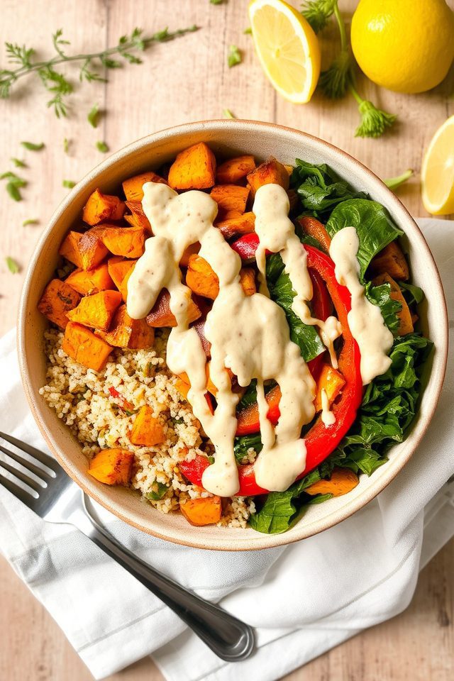 sweet potato quinoa bowls