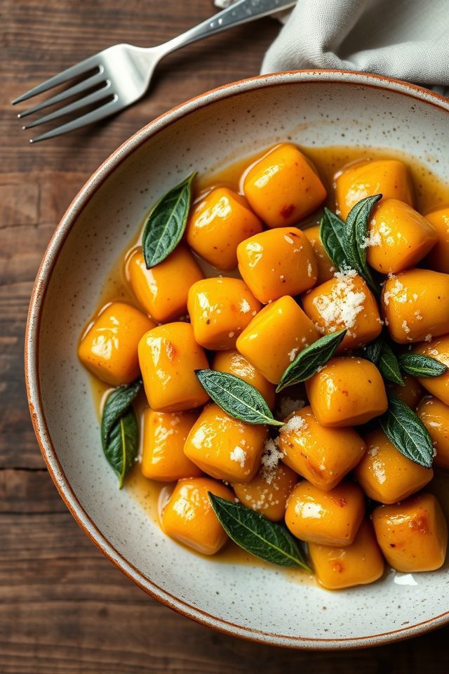 sweet potato sage gnocchi