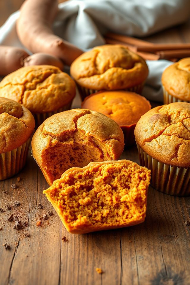 sweet potato spiced muffins