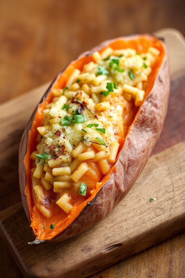 sweet potatoes with cheese