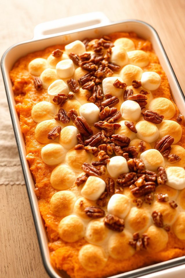 sweet potatoes with marshmallows