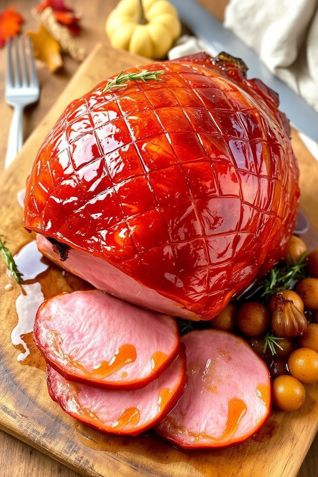 sweet spiced caramelized ham