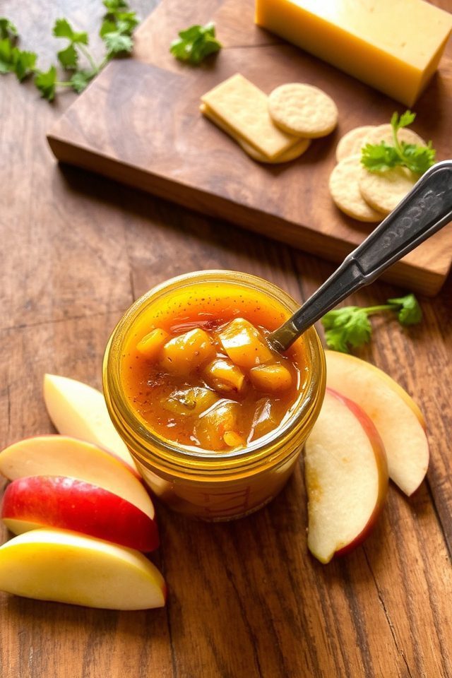 sweet spicy apple relish