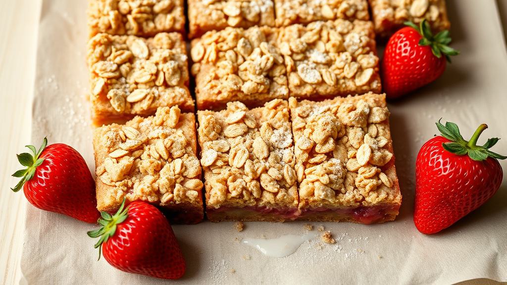 sweet strawberry dessert bars