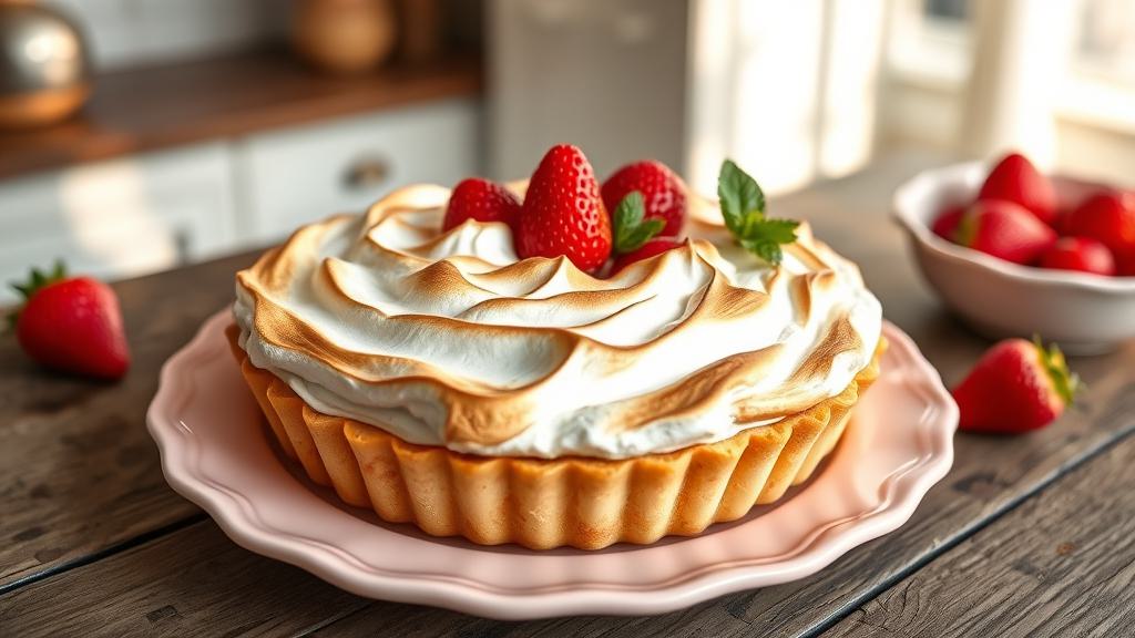 sweet strawberry dessert pie