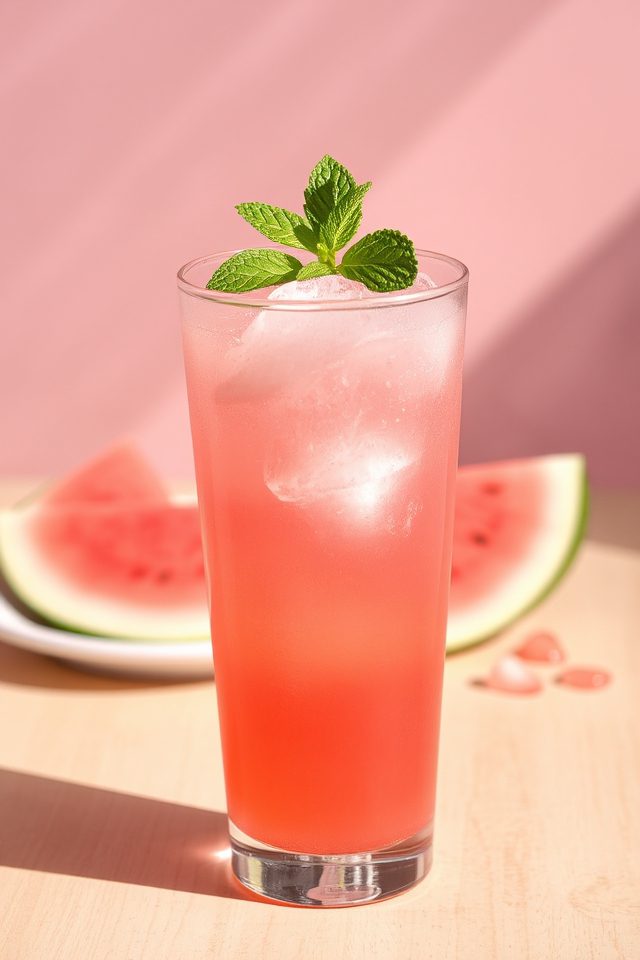sweet summer mint drink