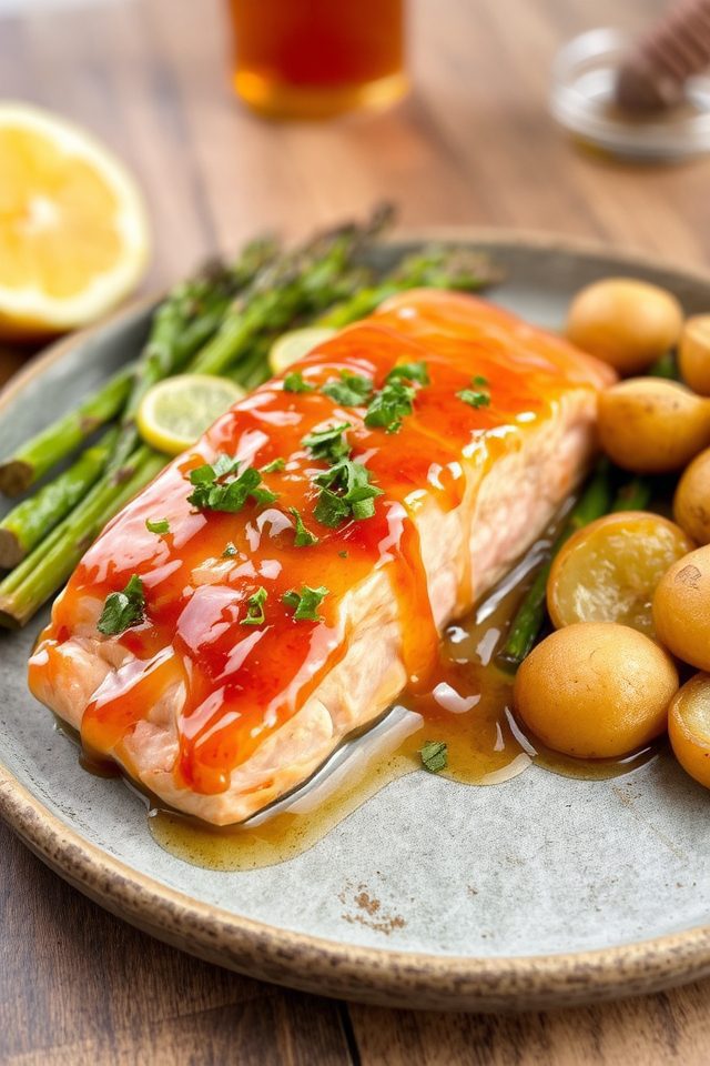 sweet tangy salmon glaze