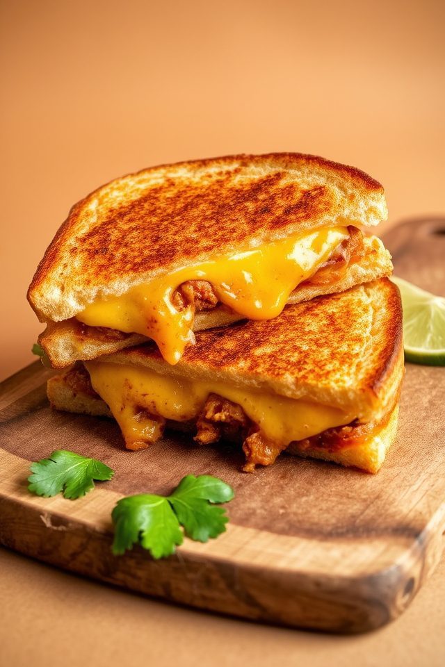 taco grilled cheese sandwich
