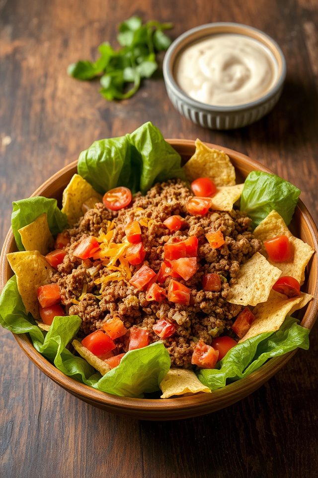 taco seasoned hamburger meat