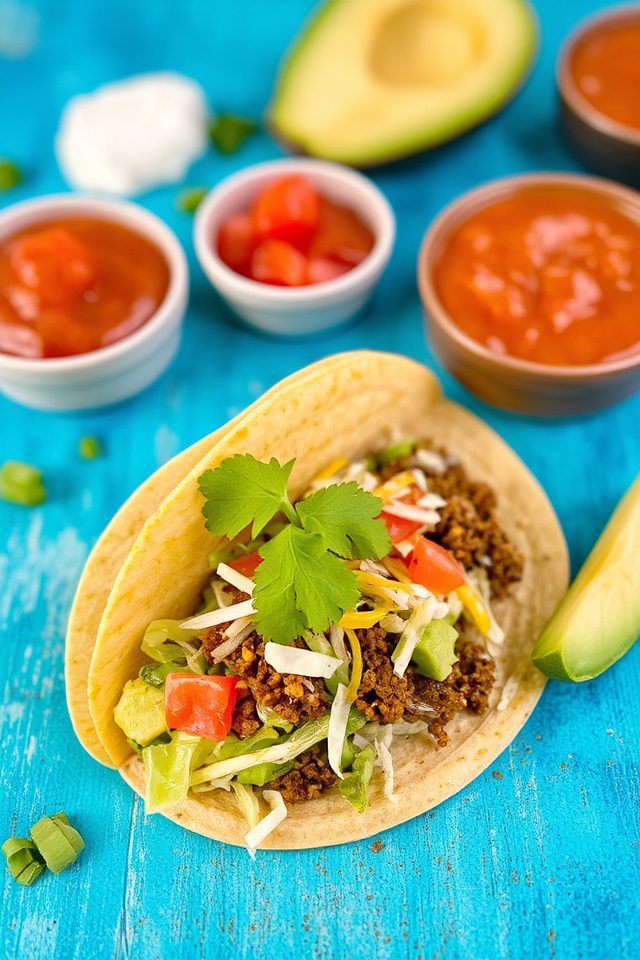 tacos with ground beef