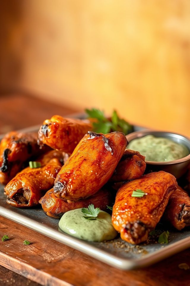 tandoori chicken wing recipe