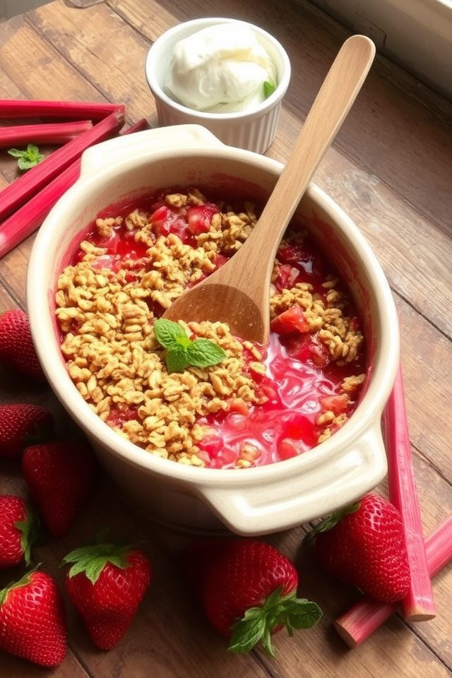tangy fruit crumb topping