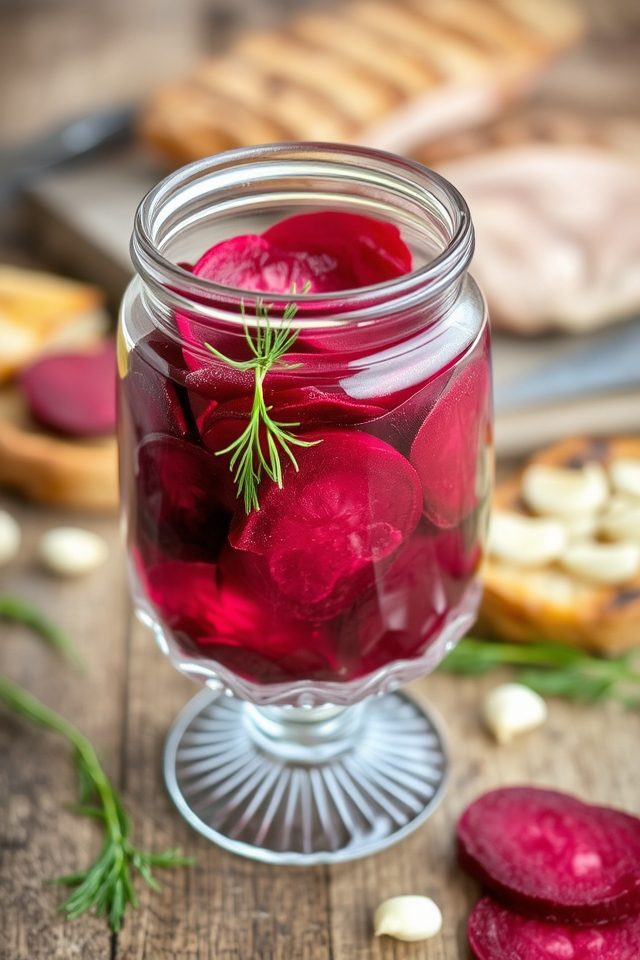 tangy pickled beet dish
