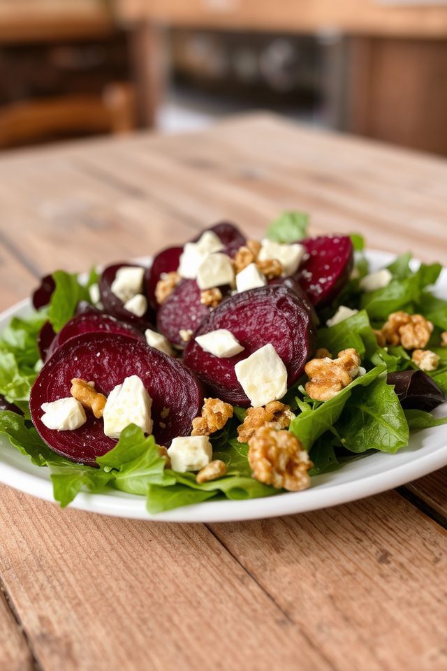 tangy roasted beet salad