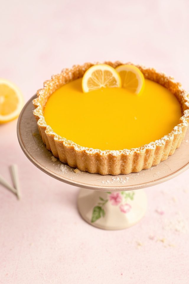 tangy springtime lemon tart