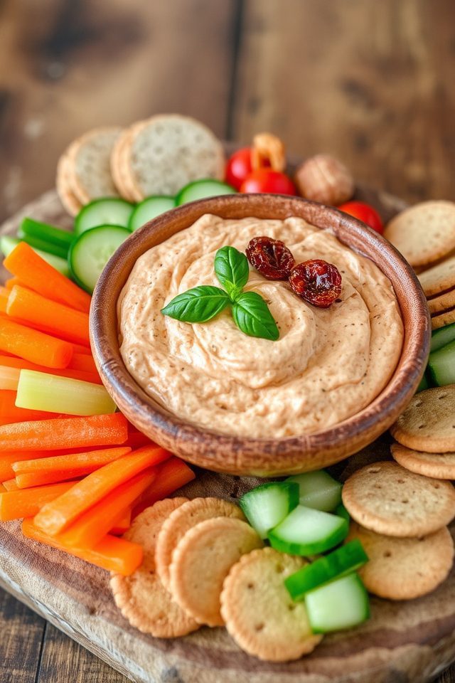 tangy tomato cream dip