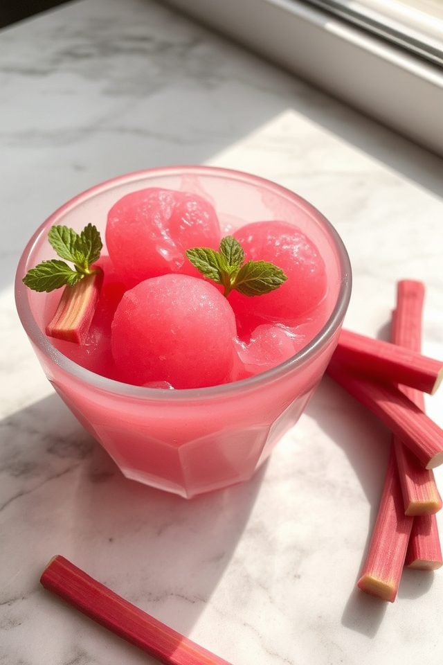 tart pink refreshing sorbet