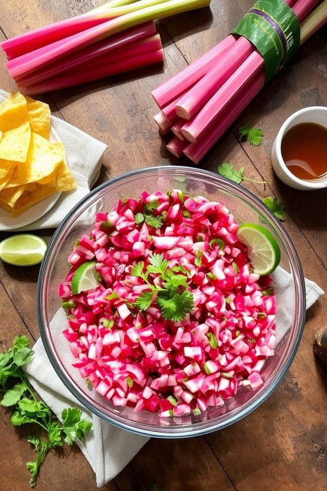 tart sweet spicy salsa