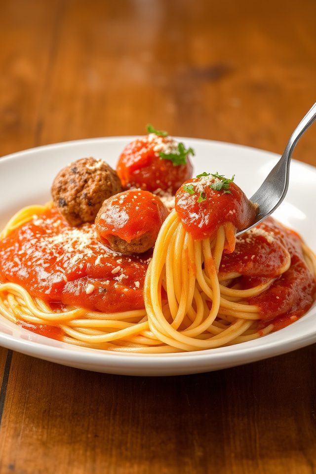 tasty homemade italian meal
