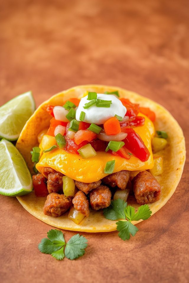 tasty morning sausage tacos