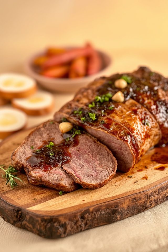 tender beef garlic dish
