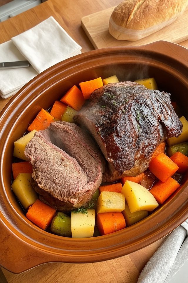 tender beef simmered vegetables
