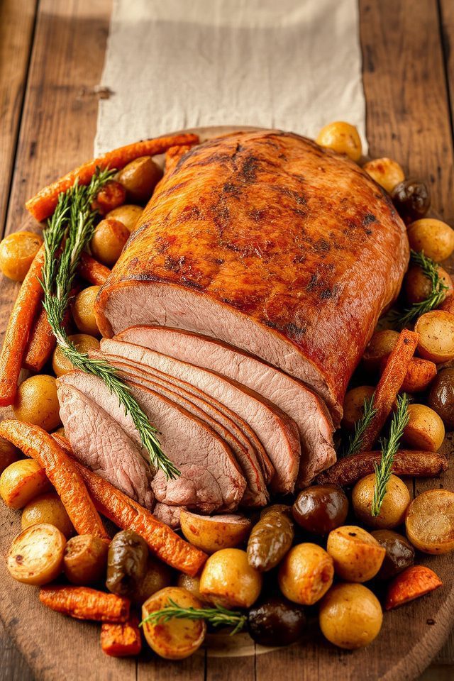 tender brisket with vegetables