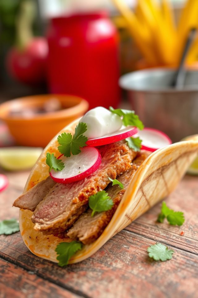 tender pork taco delight
