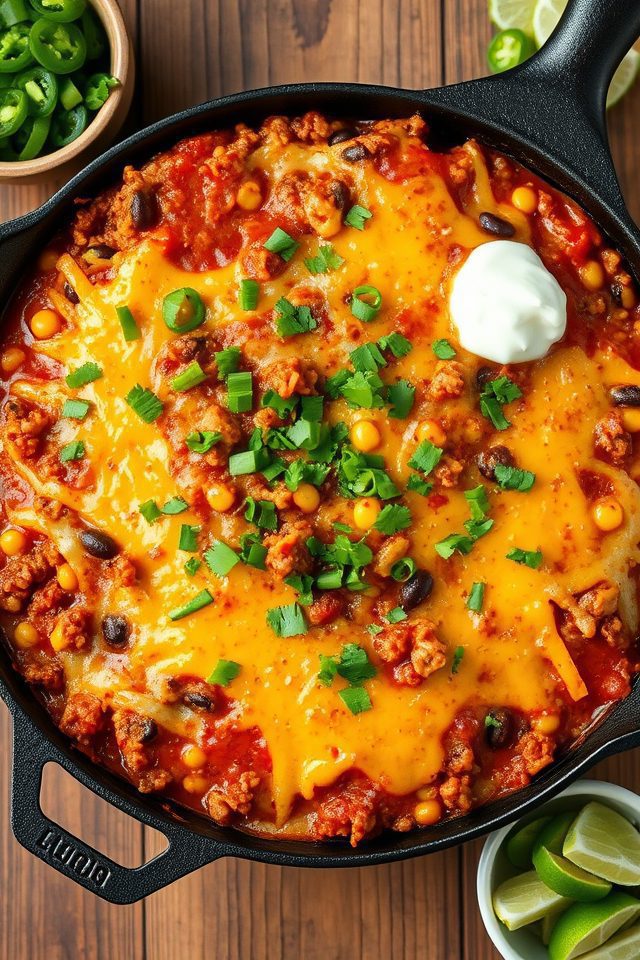 tex mex beef skillet