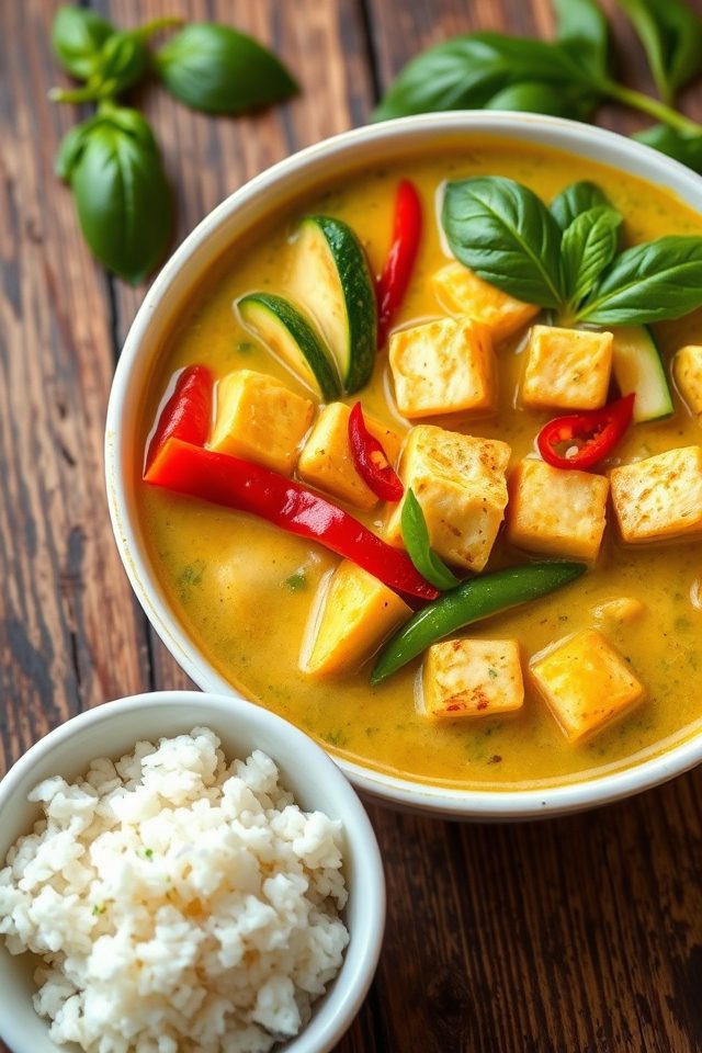 thai tofu green curry