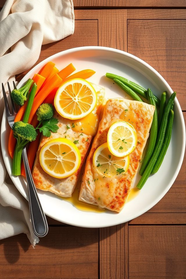 tilapia lemon butter vegetables