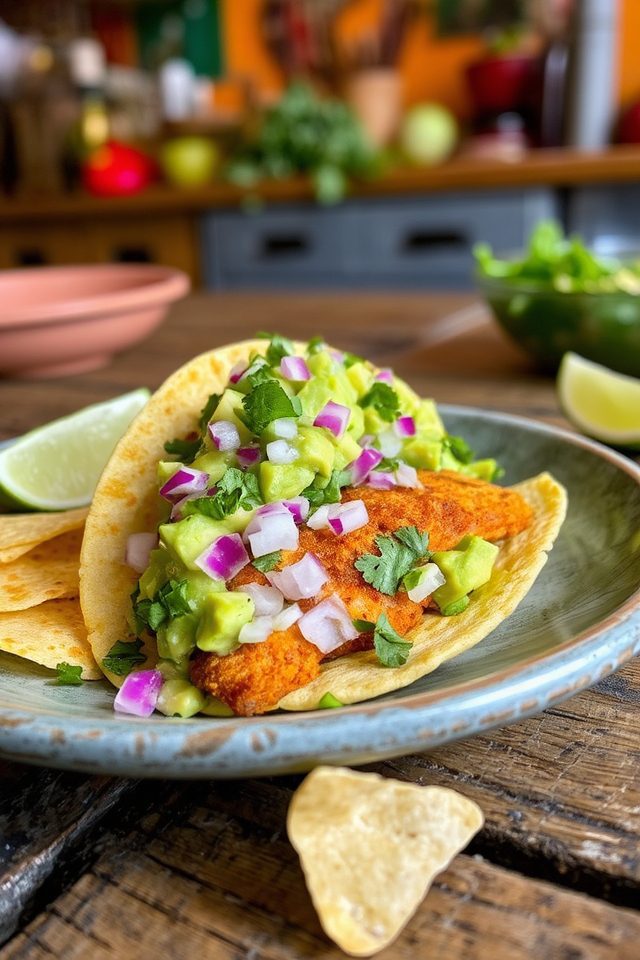 tilapia with avocado salsa