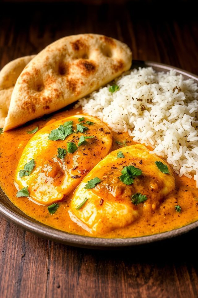 tilapia with curry sauce