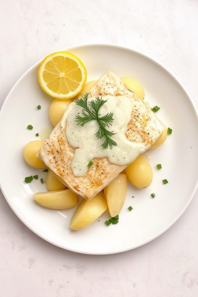 tilapia with dill sauce
