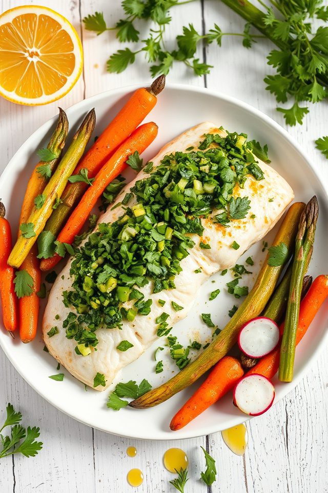 tilapia with herb salsa