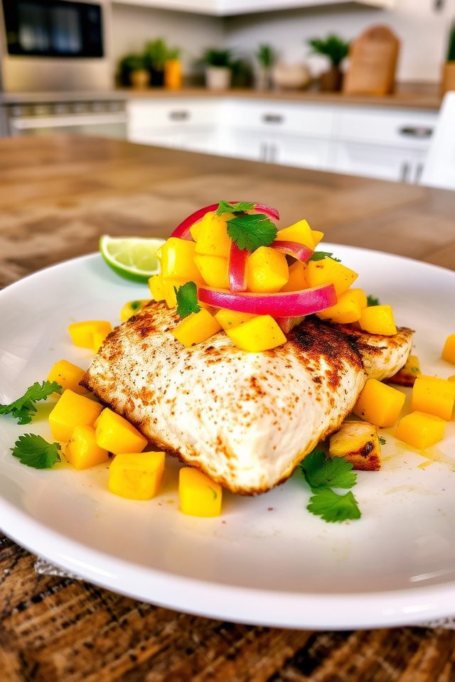 tilapia with mango salsa