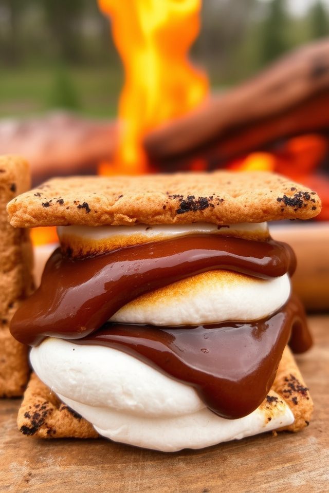 toasted marshmallow camp treat
