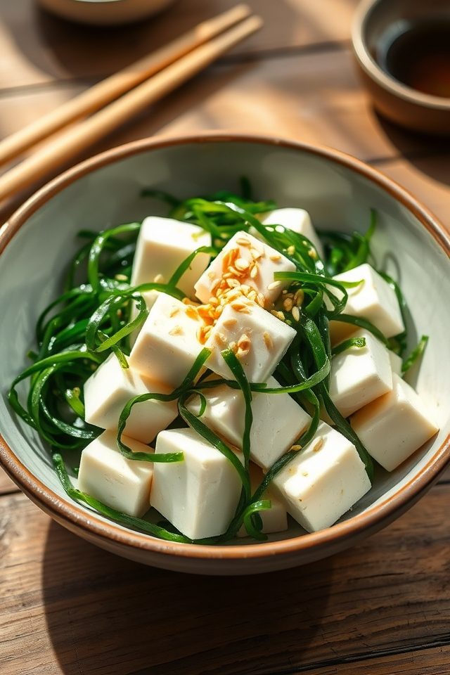 tofu wakame seaweed salad