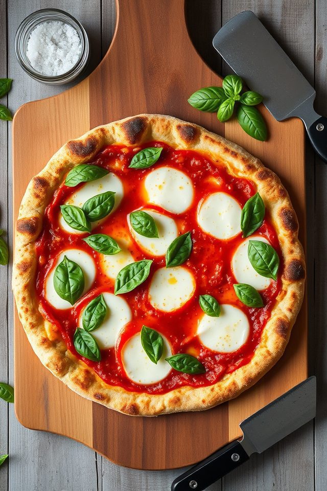 tomato basil cheese flatbread