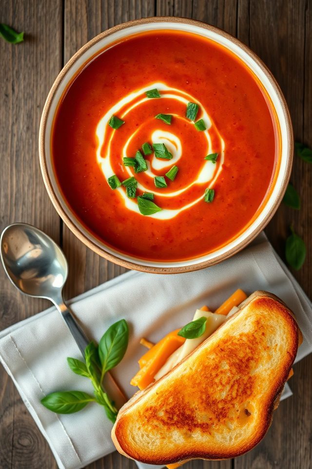 tomato basil soup sandwich