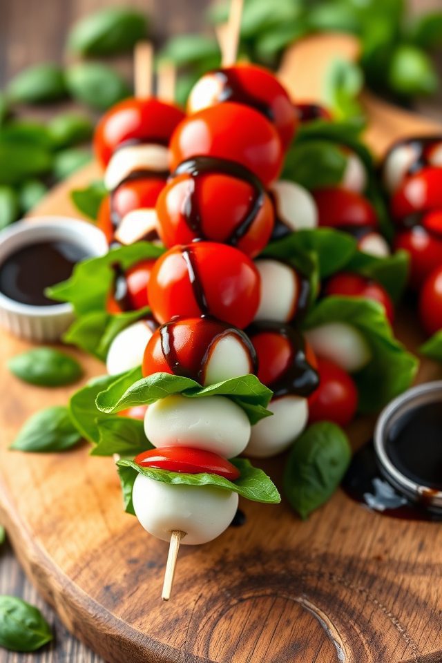 tomato mozzarella basil appetizer