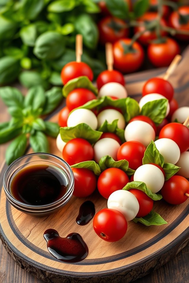 tomato mozzarella basil appetizer