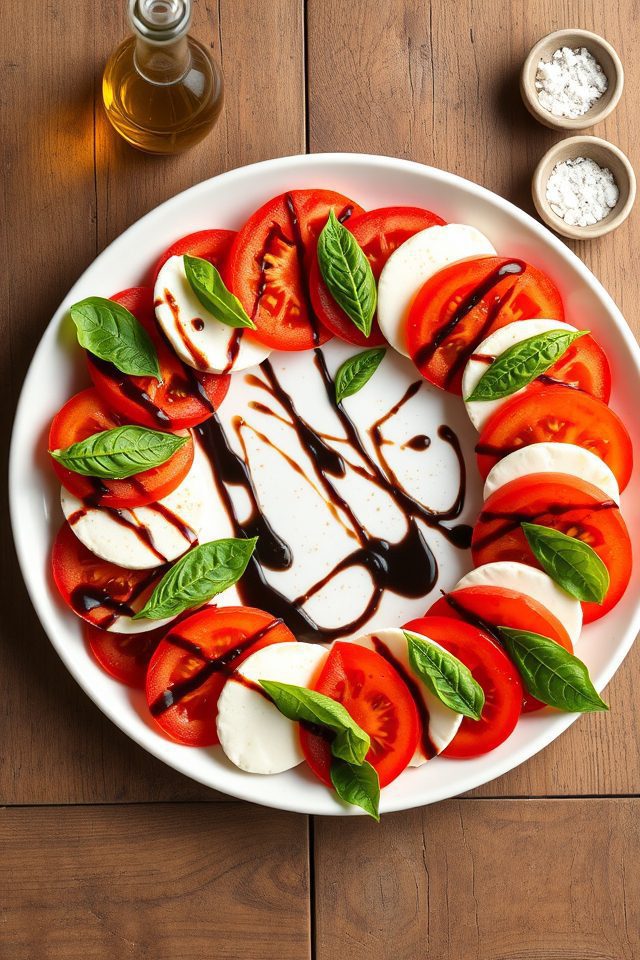 tomato mozzarella basil balsamic